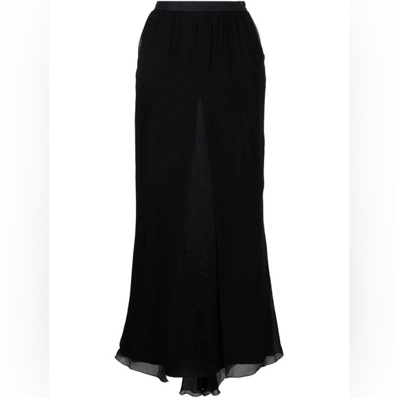 Chanel 2002 High Waisted Silk Maxi Skirt - Picture 5 of 15